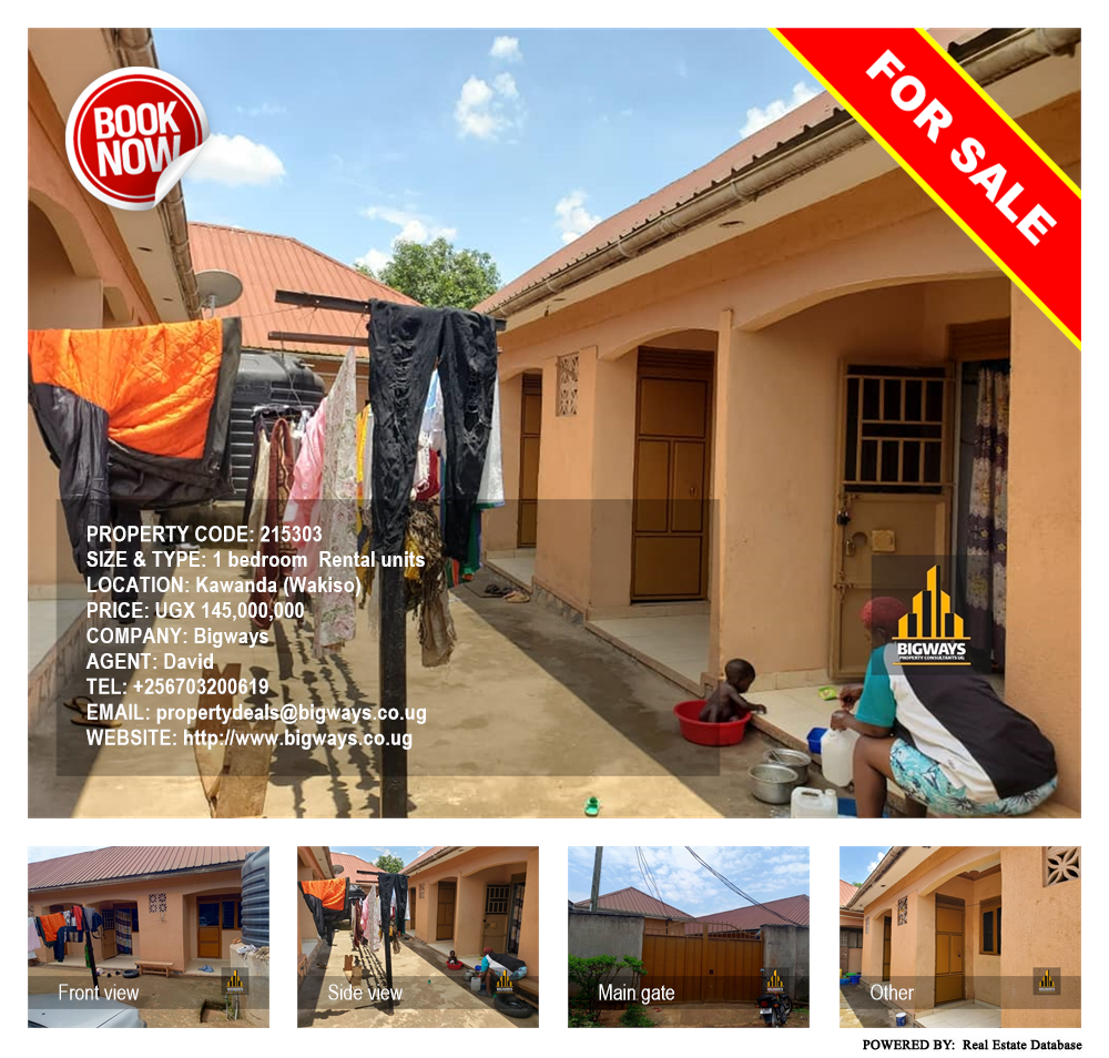 1 bedroom Rental units  for sale in Kawanda Wakiso Uganda, code: 215303