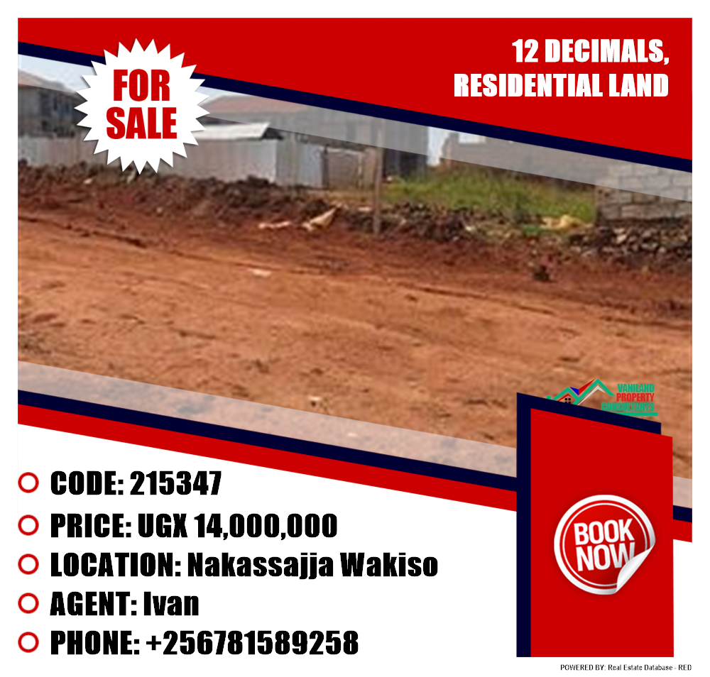 Residential Land  for sale in Nakassajja Wakiso Uganda, code: 215347