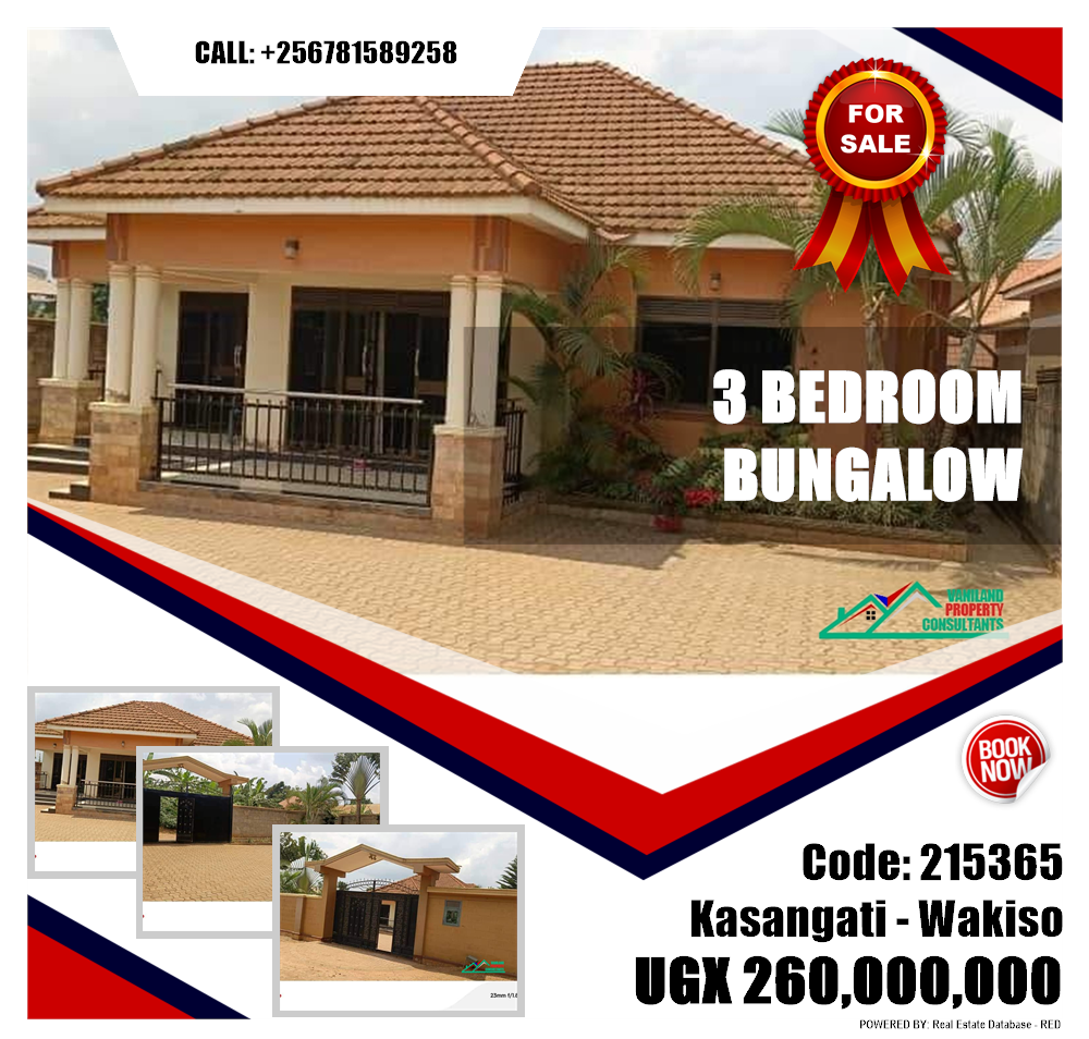 3 bedroom Bungalow  for sale in Kasangati Wakiso Uganda, code: 215365