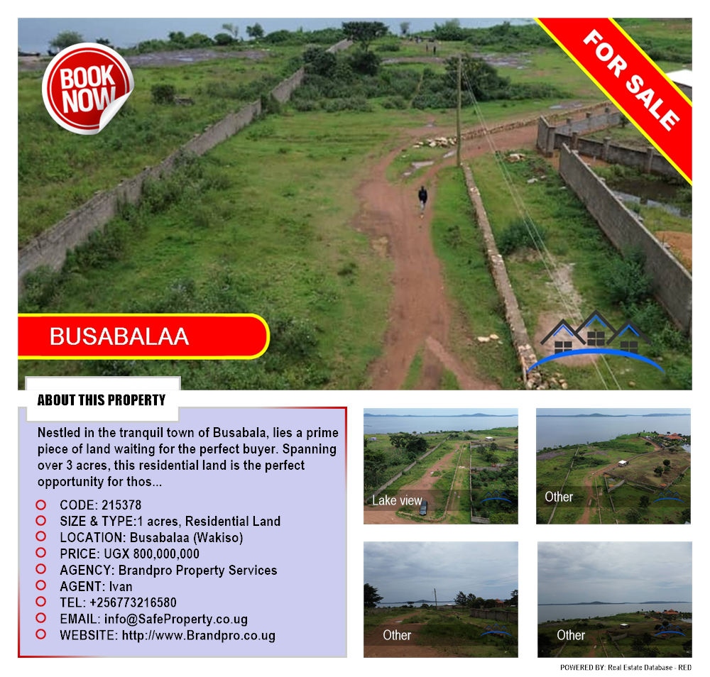 Residential Land  for sale in Busabalaa Wakiso Uganda, code: 215378