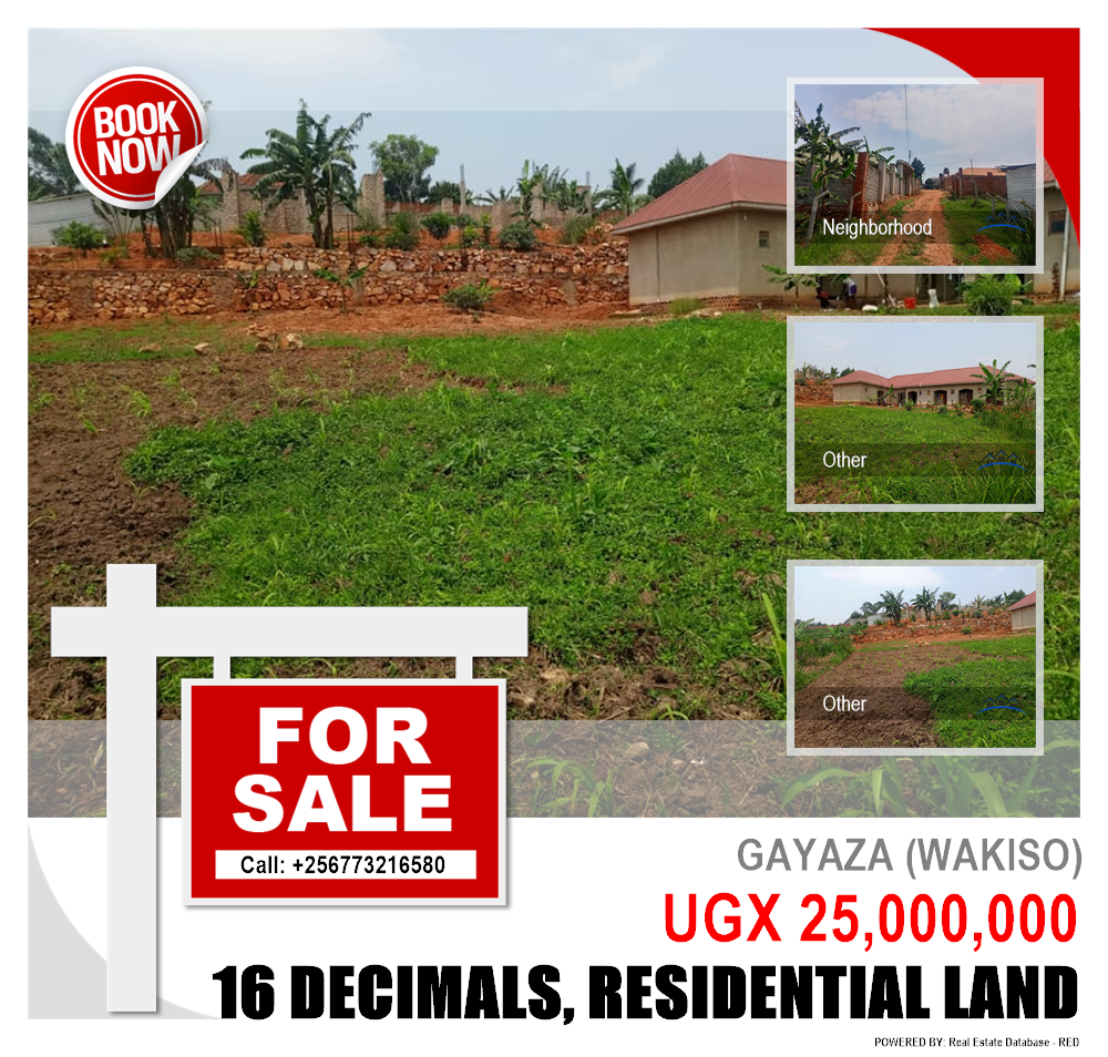 Residential Land  for sale in Gayaza Wakiso Uganda, code: 215380