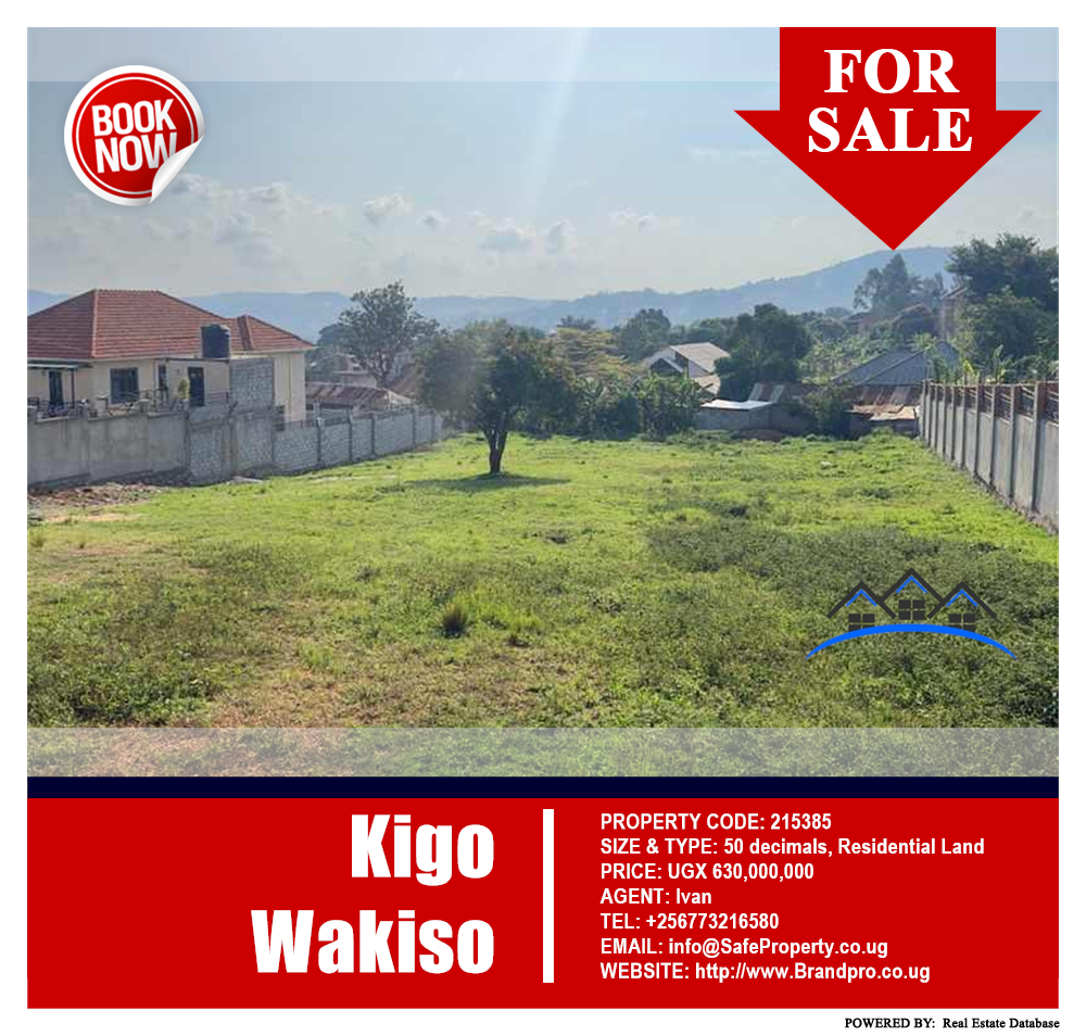 Residential Land  for sale in Kigo Wakiso Uganda, code: 215385