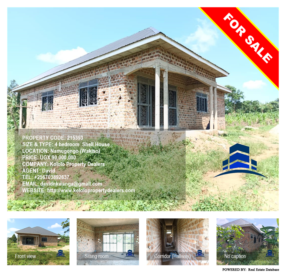 4 bedroom Shell House  for sale in Namugongo Wakiso Uganda, code: 215393