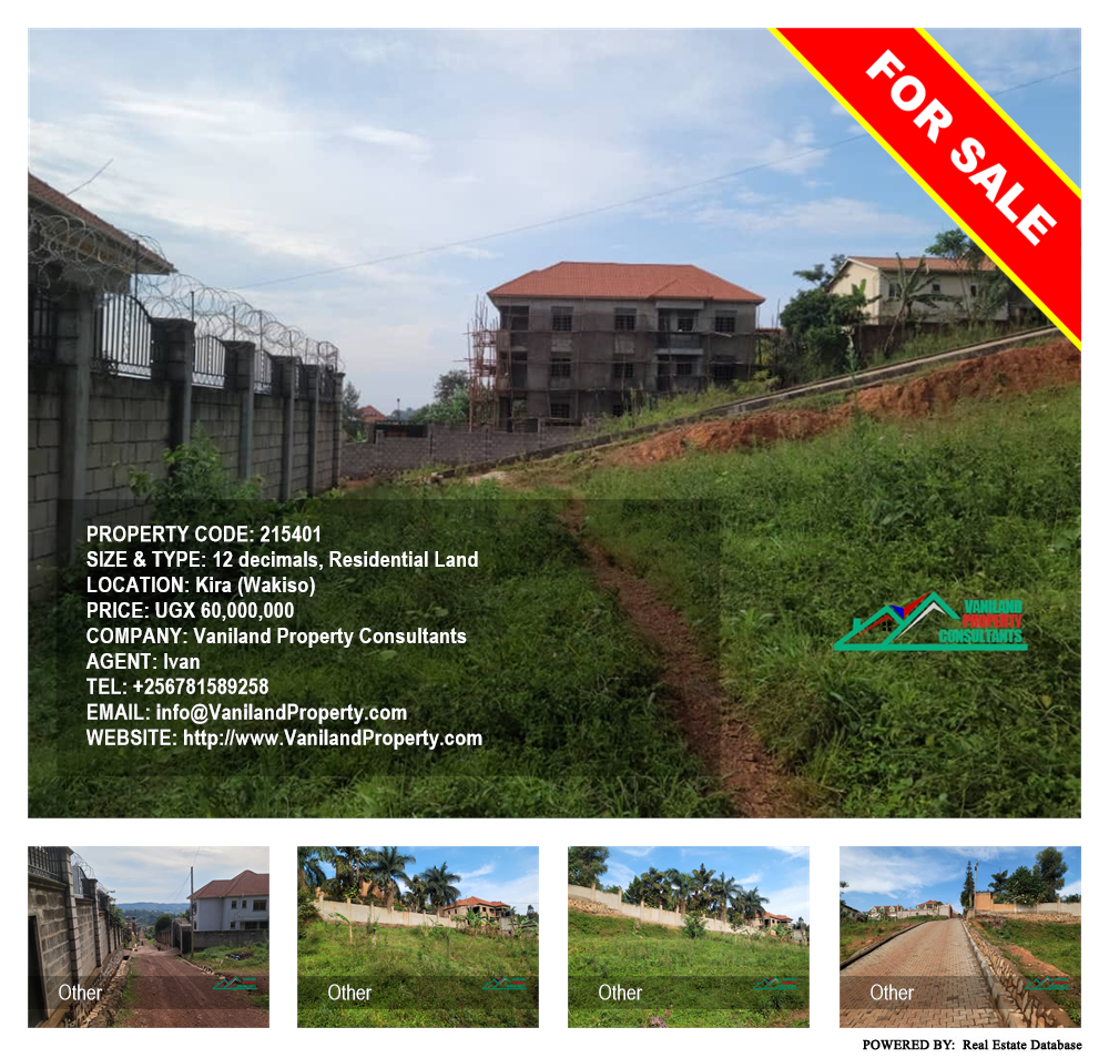 Residential Land  for sale in Kira Wakiso Uganda, code: 215401