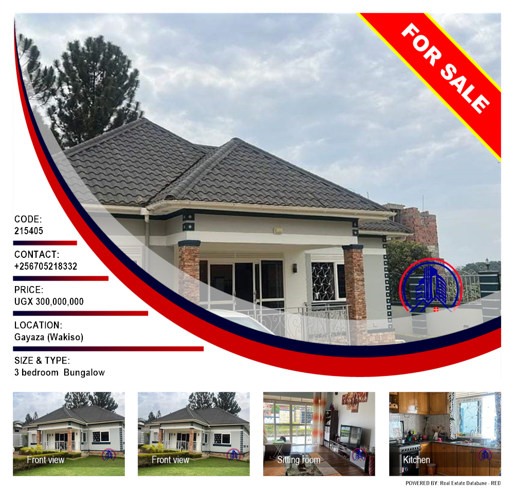 3 bedroom Bungalow  for sale in Gayaza Wakiso Uganda, code: 215405