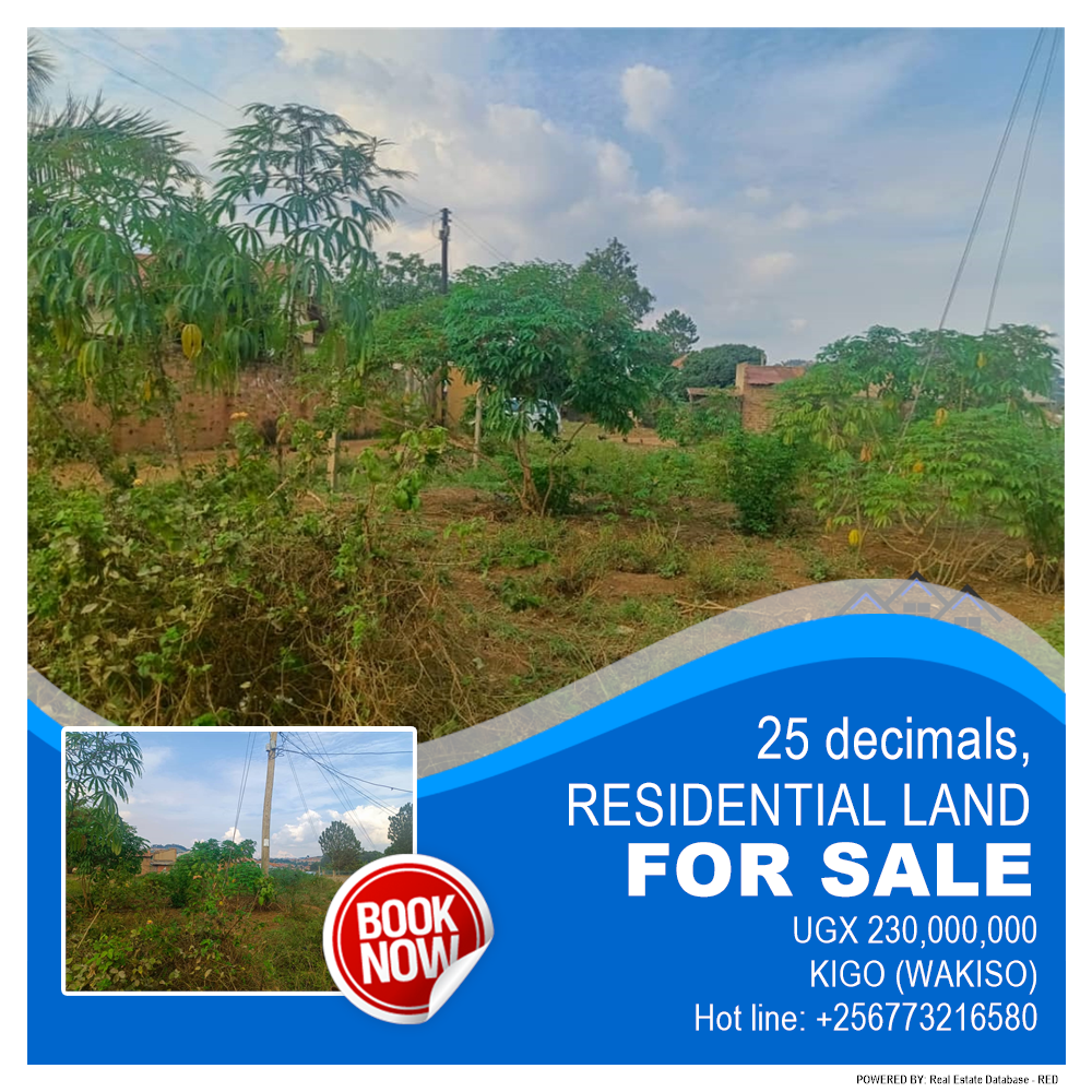 Residential Land  for sale in Kigo Wakiso Uganda, code: 215442