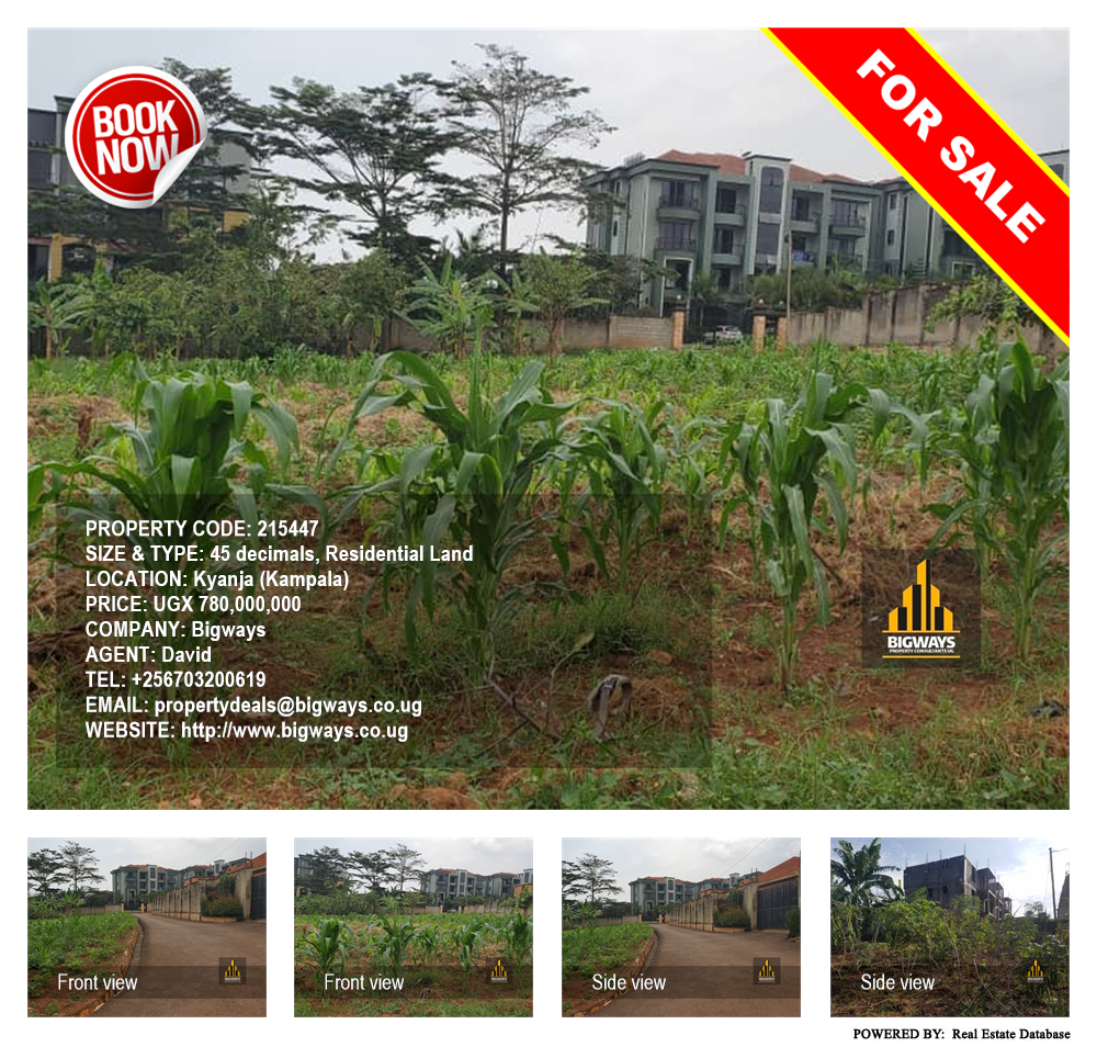 Residential Land  for sale in Kyanja Kampala Uganda, code: 215447