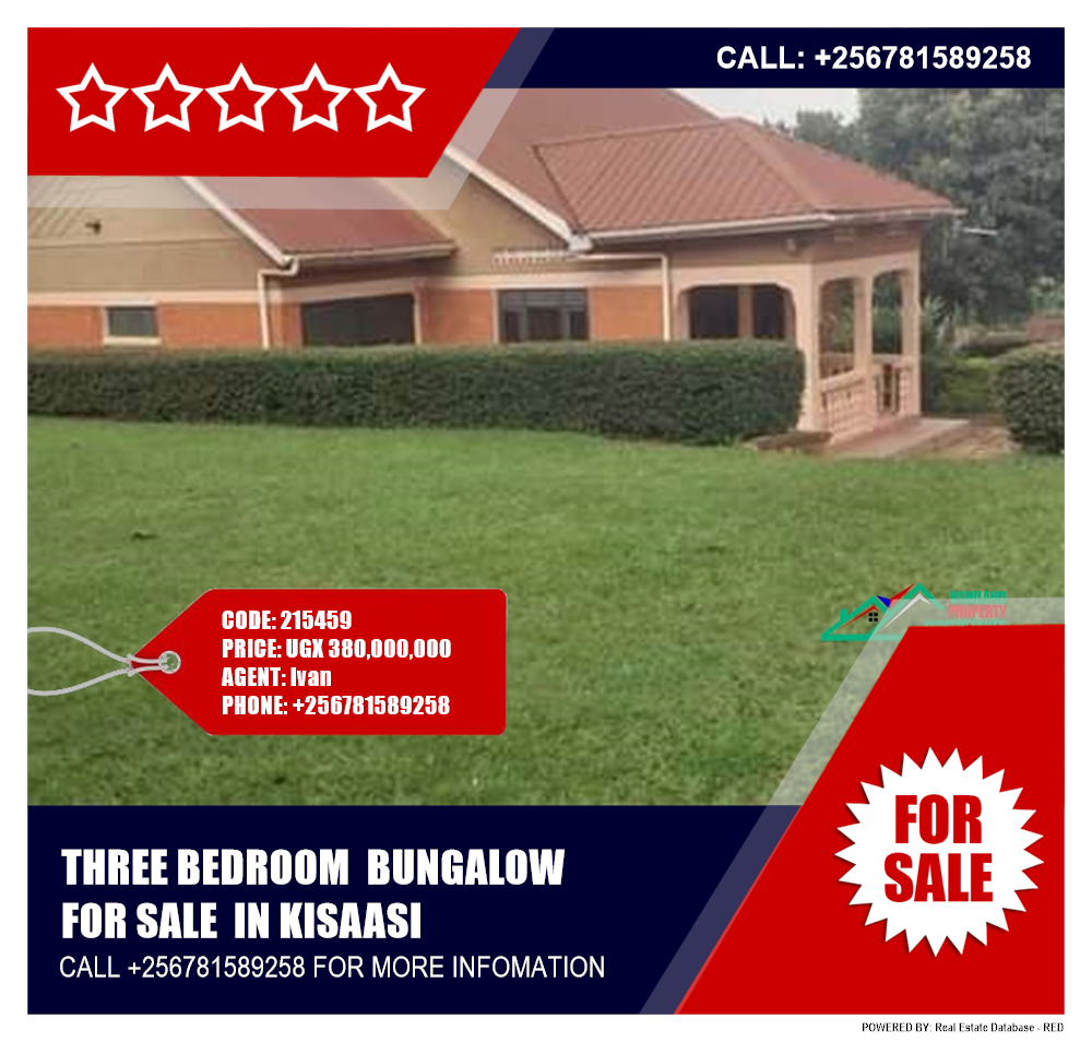 3 bedroom Bungalow  for sale in Kisaasi Kampala Uganda, code: 215459