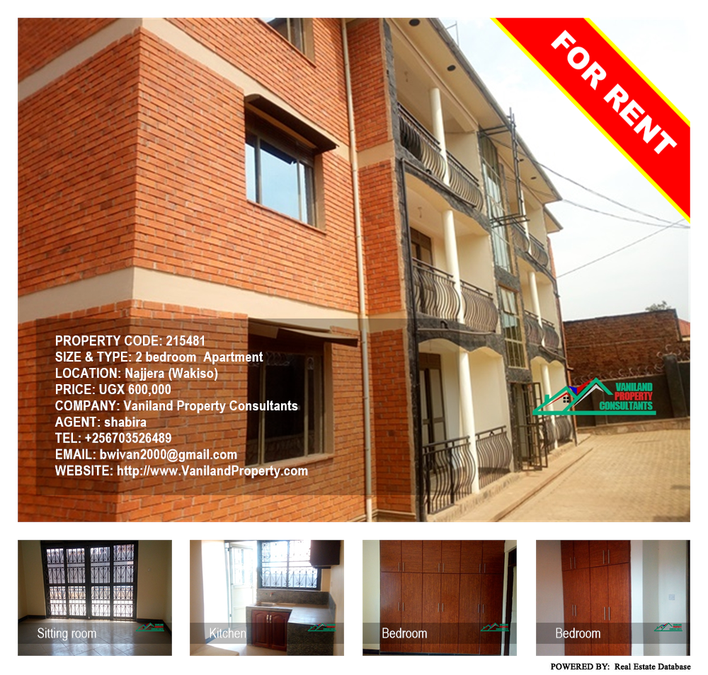 2 bedroom Apartment  for rent in Najjera Wakiso Uganda, code: 215481