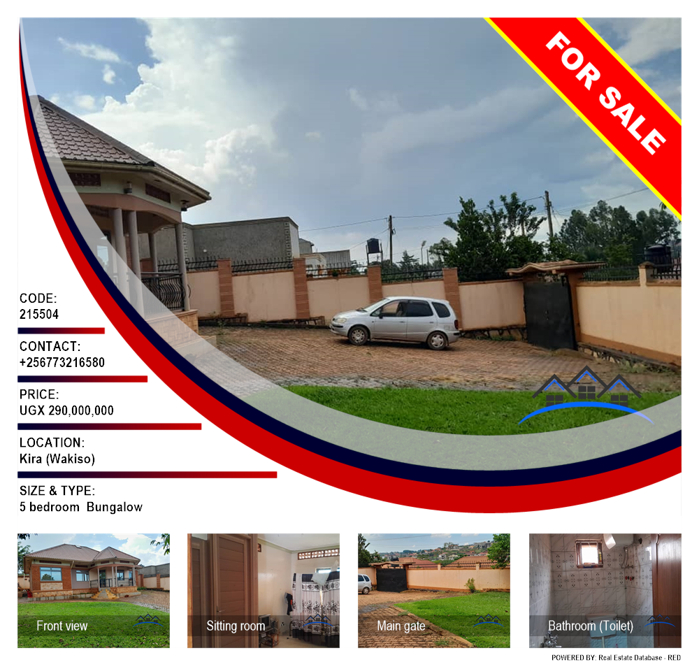 5 bedroom Bungalow  for sale in Kira Wakiso Uganda, code: 215504