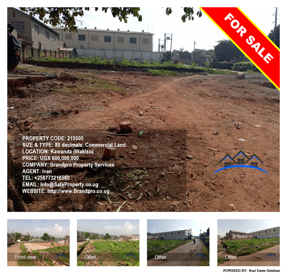 Commercial Land  for sale in Kawanda Wakiso Uganda, code: 215505