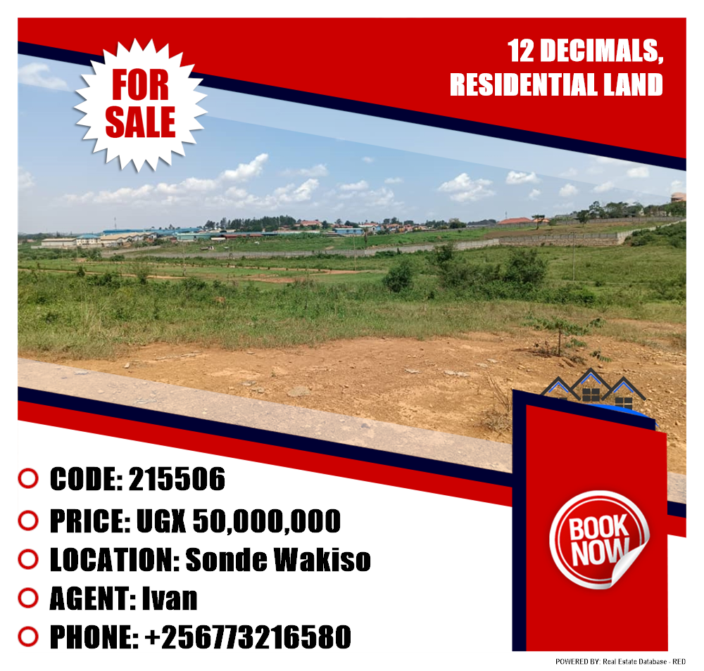 Residential Land  for sale in Sonde Wakiso Uganda, code: 215506