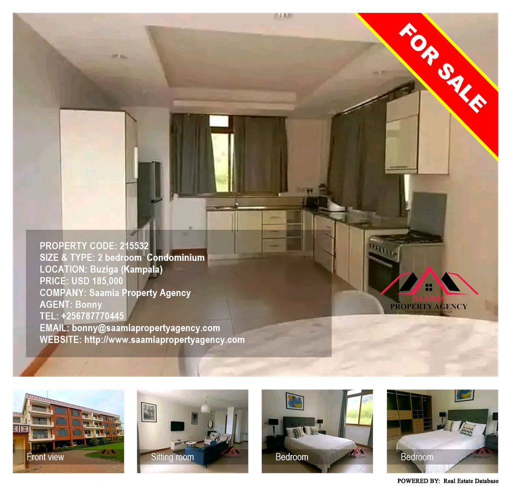 2 bedroom Condominium  for sale in Buziga Kampala Uganda, code: 215532