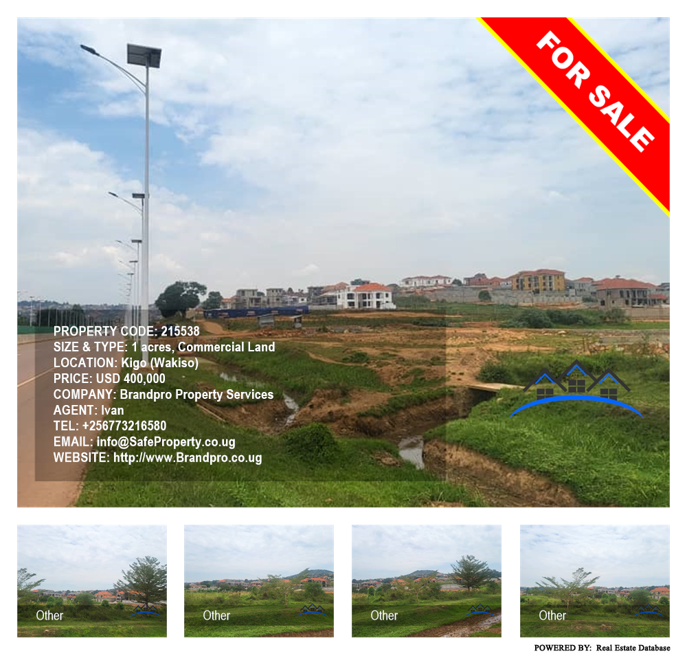 Commercial Land  for sale in Kigo Wakiso Uganda, code: 215538