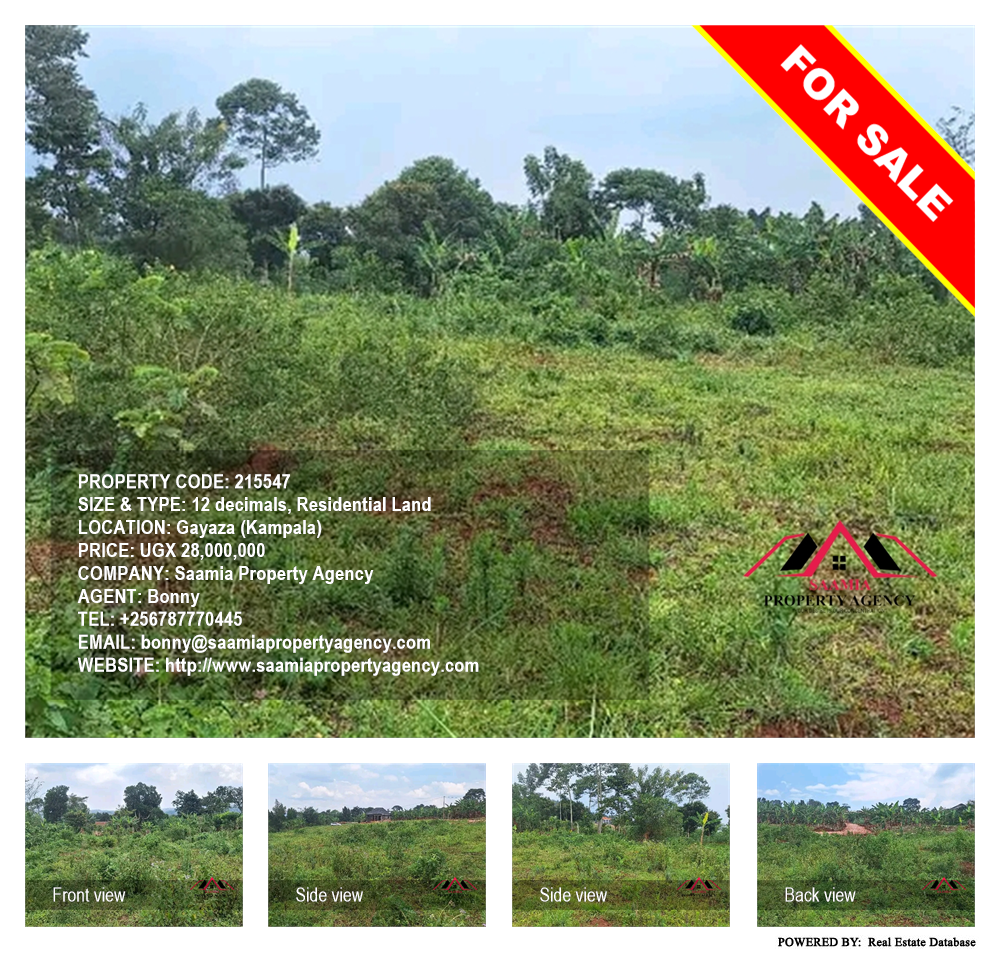 Residential Land  for sale in Gayaza Kampala Uganda, code: 215547