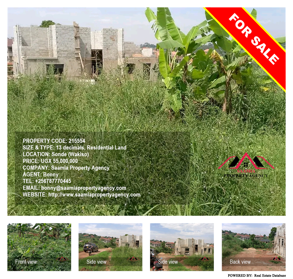 Residential Land  for sale in Sonde Wakiso Uganda, code: 215554