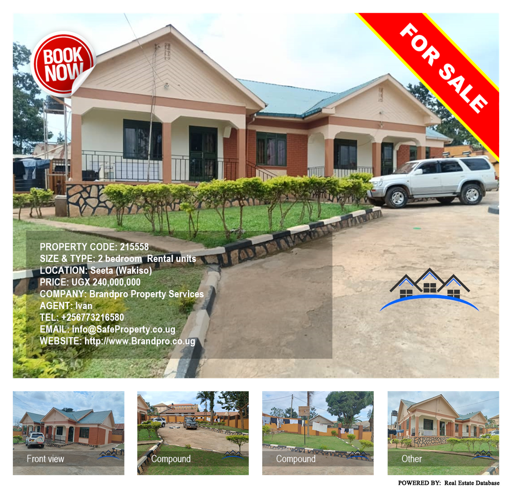 2 bedroom Rental units  for sale in Seeta Wakiso Uganda, code: 215558