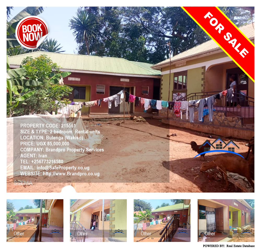 2 bedroom Rental units  for sale in Bulenga Wakiso Uganda, code: 215561