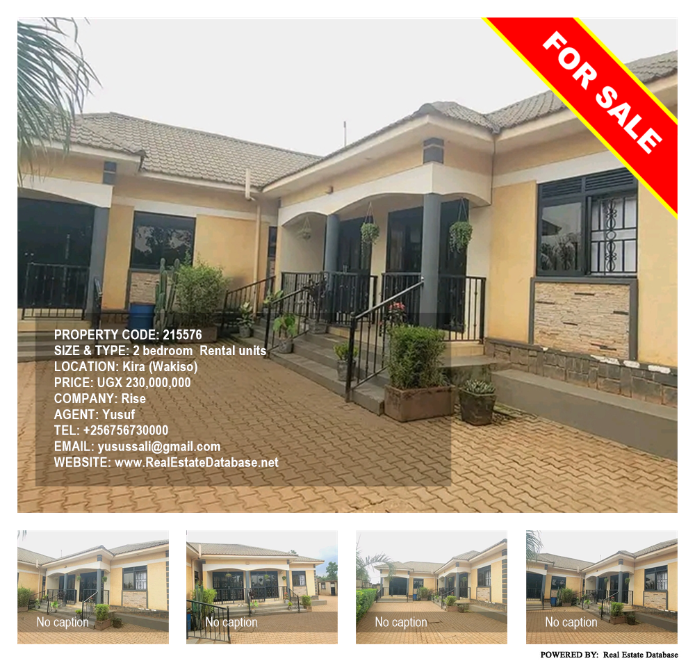 2 bedroom Rental units  for sale in Kira Wakiso Uganda, code: 215576