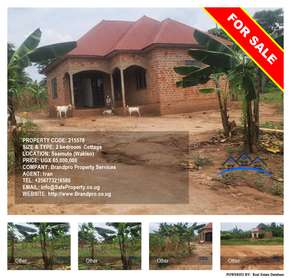 2 bedroom Cottage  for sale in Ssemuto Wakiso Uganda, code: 215578