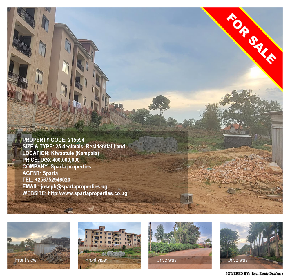 Residential Land  for sale in Kiwaatule Kampala Uganda, code: 215594