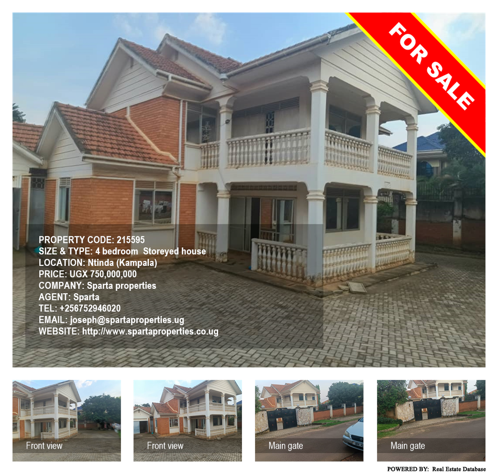 4 bedroom Storeyed house  for sale in Ntinda Kampala Uganda, code: 215595