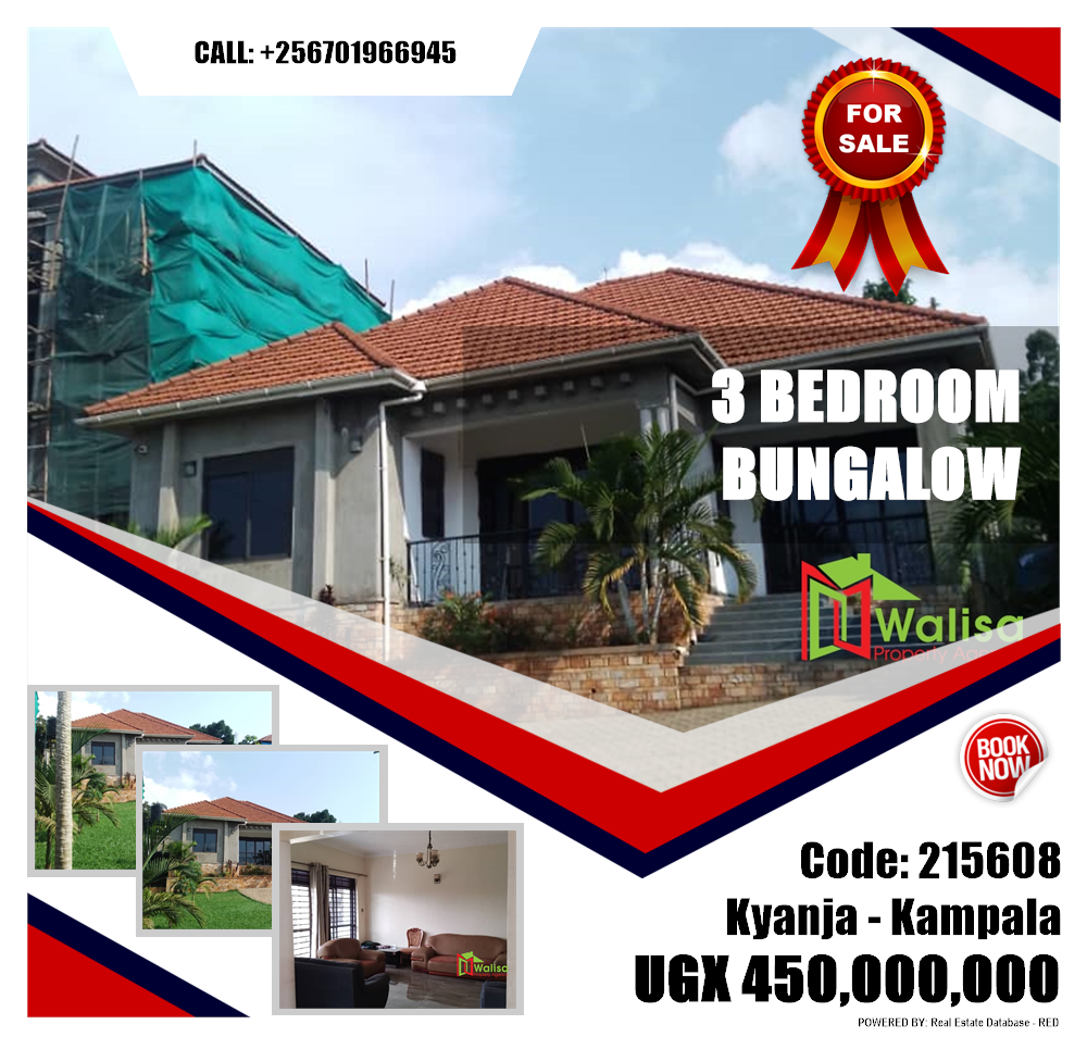 3 bedroom Bungalow  for sale in Kyanja Kampala Uganda, code: 215608