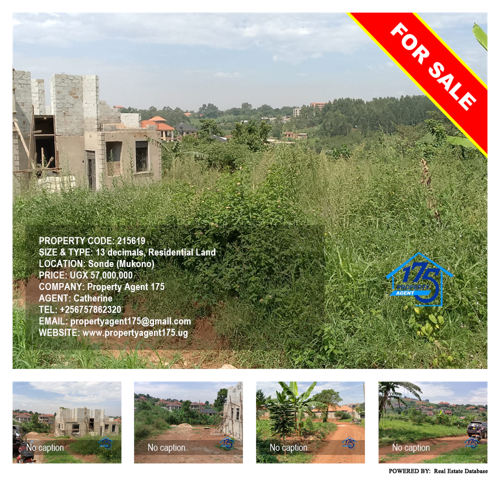 Residential Land  for sale in Sonde Mukono Uganda, code: 215619