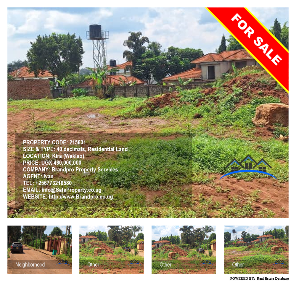 Residential Land  for sale in Kira Wakiso Uganda, code: 215631