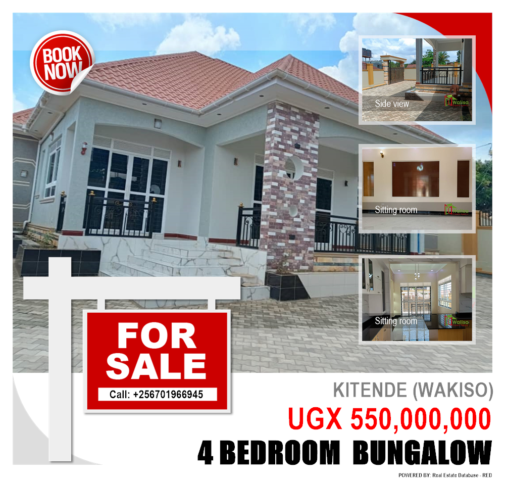 4 bedroom Bungalow  for sale in Kitende Wakiso Uganda, code: 215639