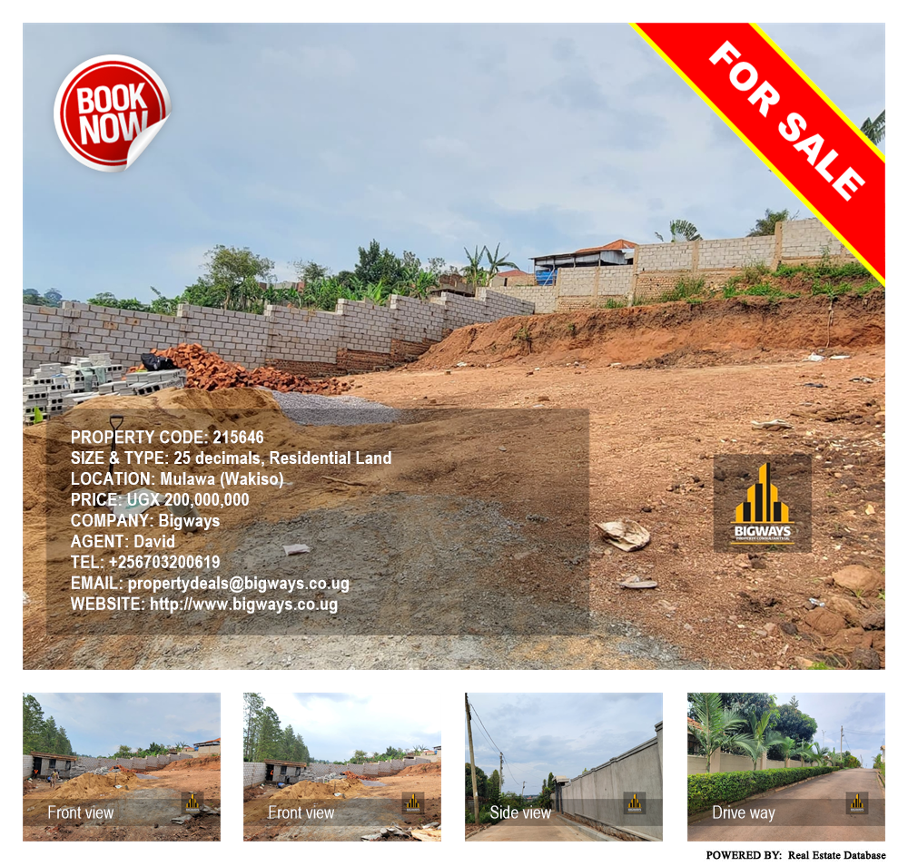 Residential Land  for sale in Mulawa Wakiso Uganda, code: 215646