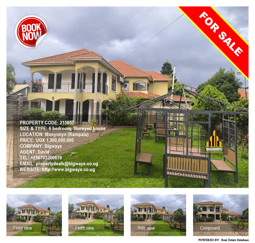 6 bedroom Storeyed house  for sale in Munyonyo Kampala Uganda, code: 215657