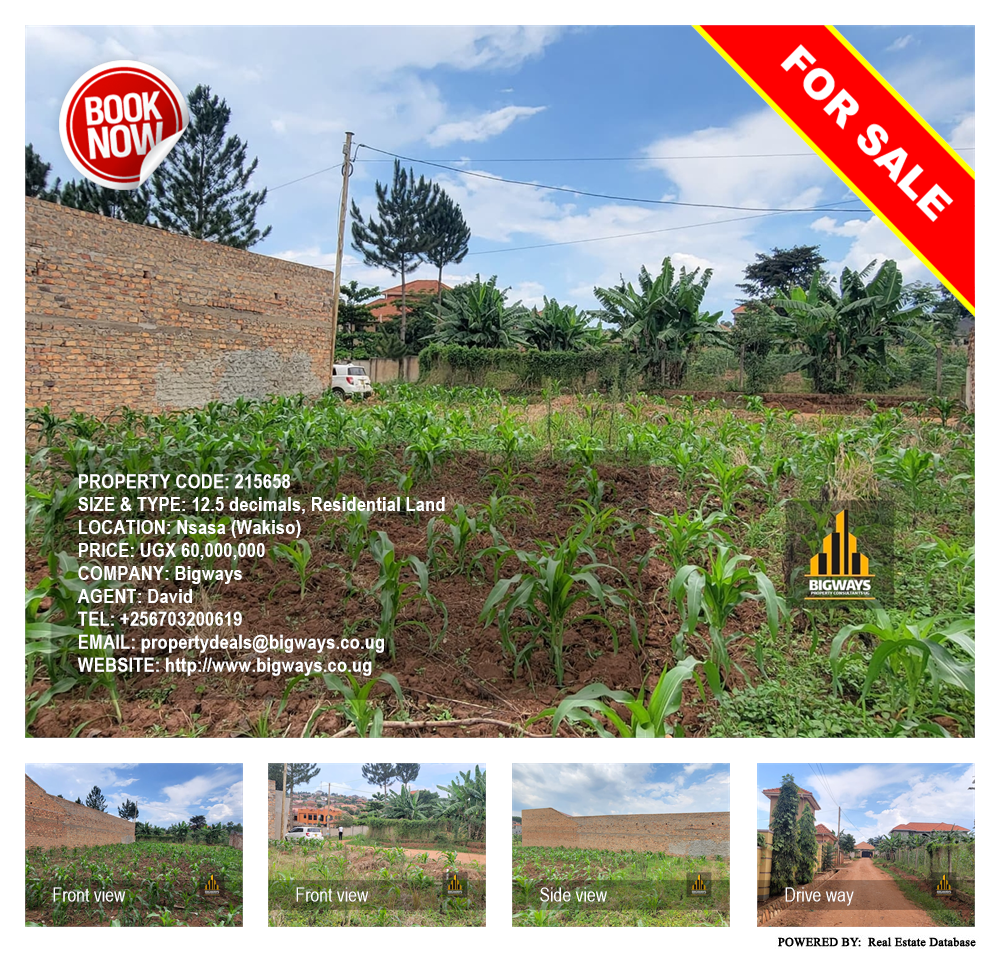 Residential Land  for sale in Nsasa Wakiso Uganda, code: 215658