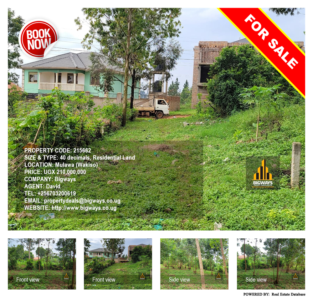 Residential Land  for sale in Mulawa Wakiso Uganda, code: 215662