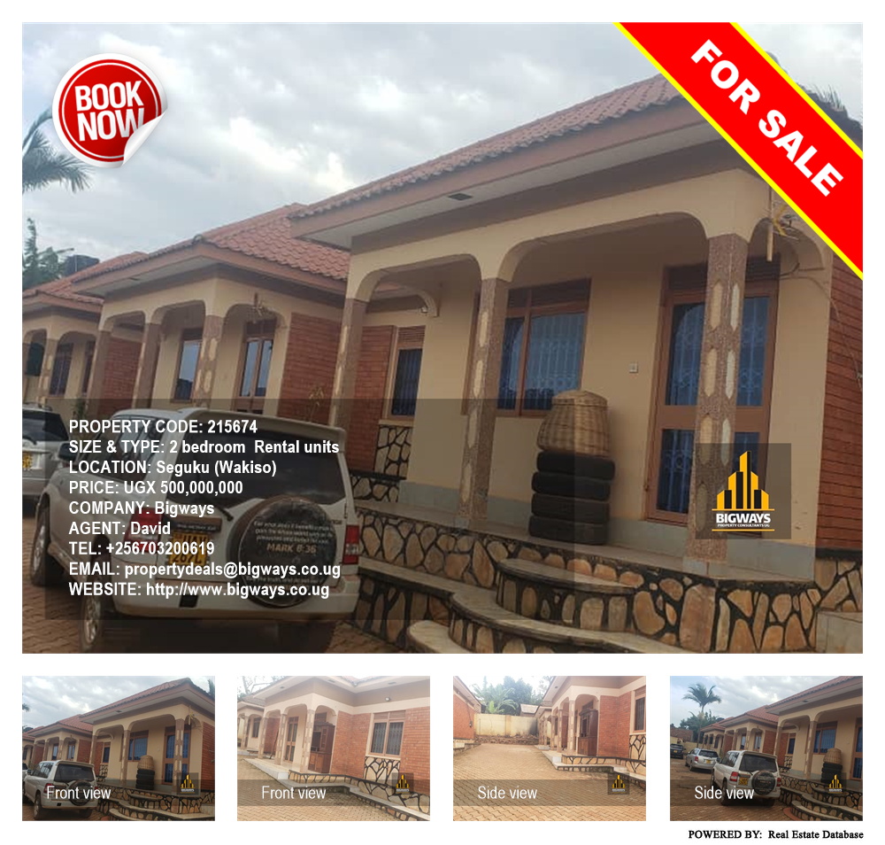 2 bedroom Rental units  for sale in Seguku Wakiso Uganda, code: 215674