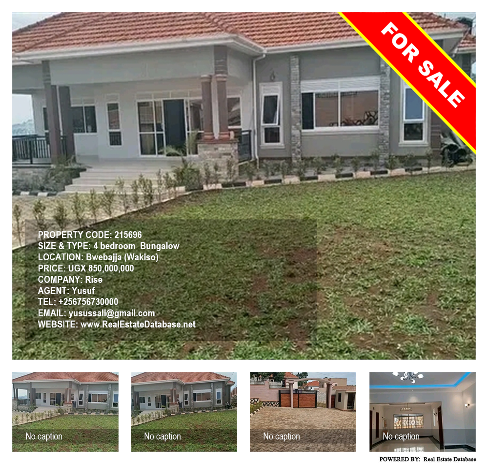 4 bedroom Bungalow  for sale in Bwebajja Wakiso Uganda, code: 215696