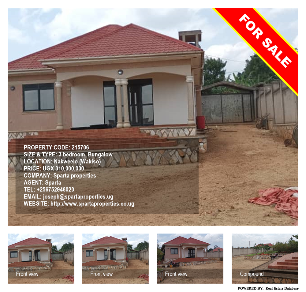 3 bedroom Bungalow  for sale in Nakweelo Wakiso Uganda, code: 215706