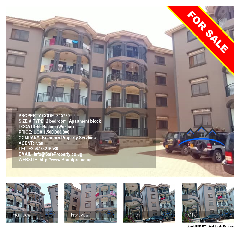 2 bedroom Apartment block  for sale in Najjera Wakiso Uganda, code: 215720