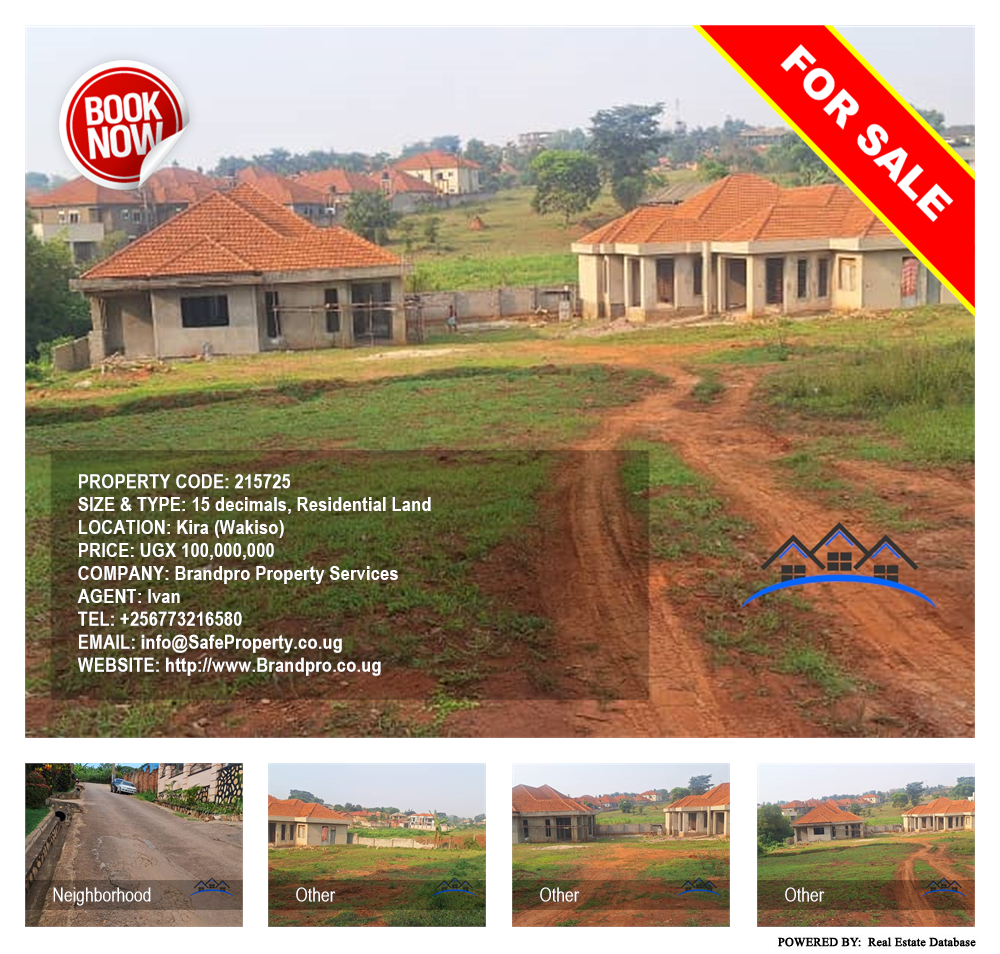 Residential Land  for sale in Kira Wakiso Uganda, code: 215725