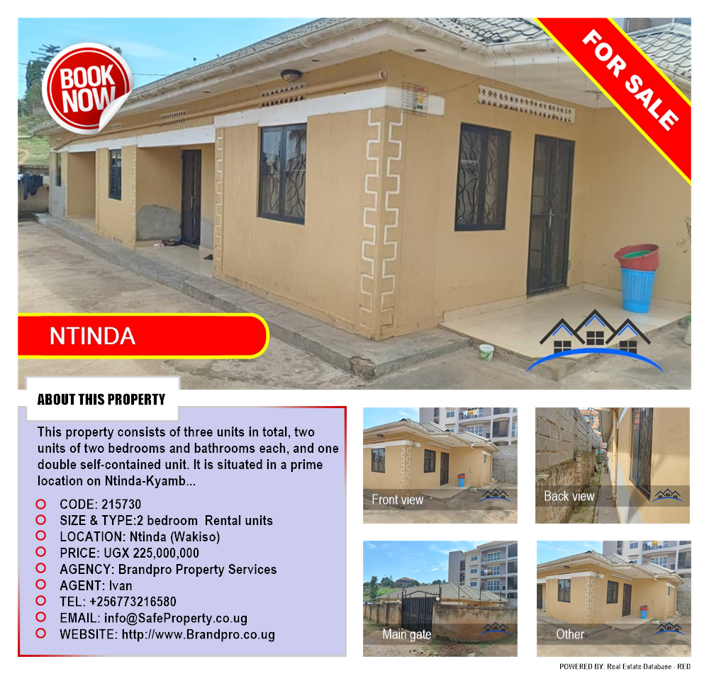 2 bedroom Rental units  for sale in Ntinda Wakiso Uganda, code: 215730