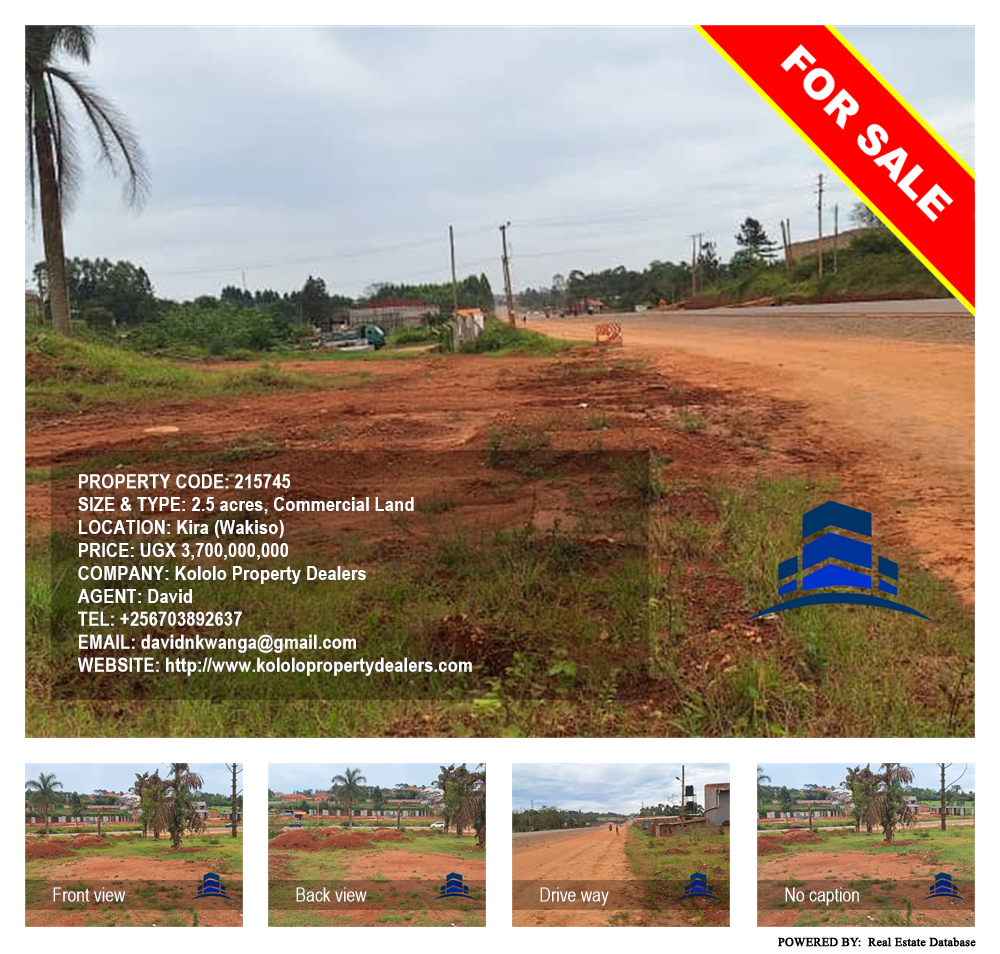 Commercial Land  for sale in Kira Wakiso Uganda, code: 215745