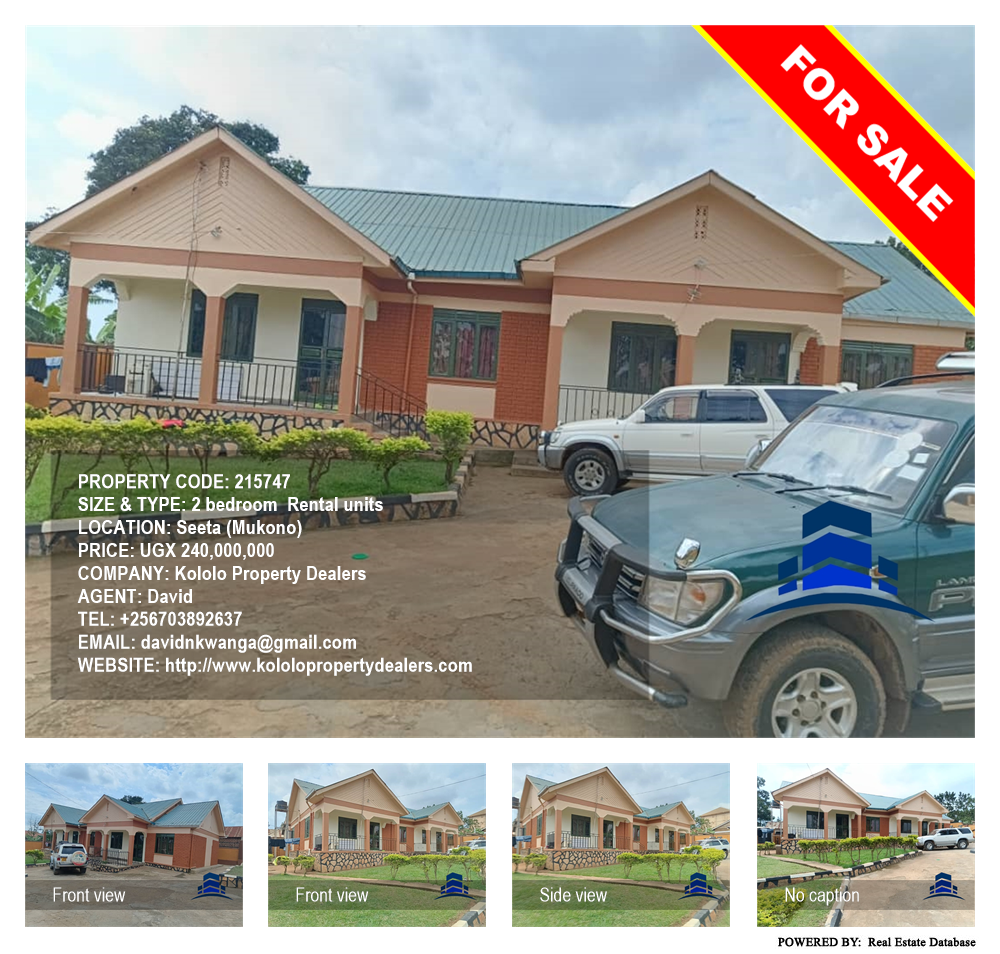 2 bedroom Rental units  for sale in Seeta Mukono Uganda, code: 215747