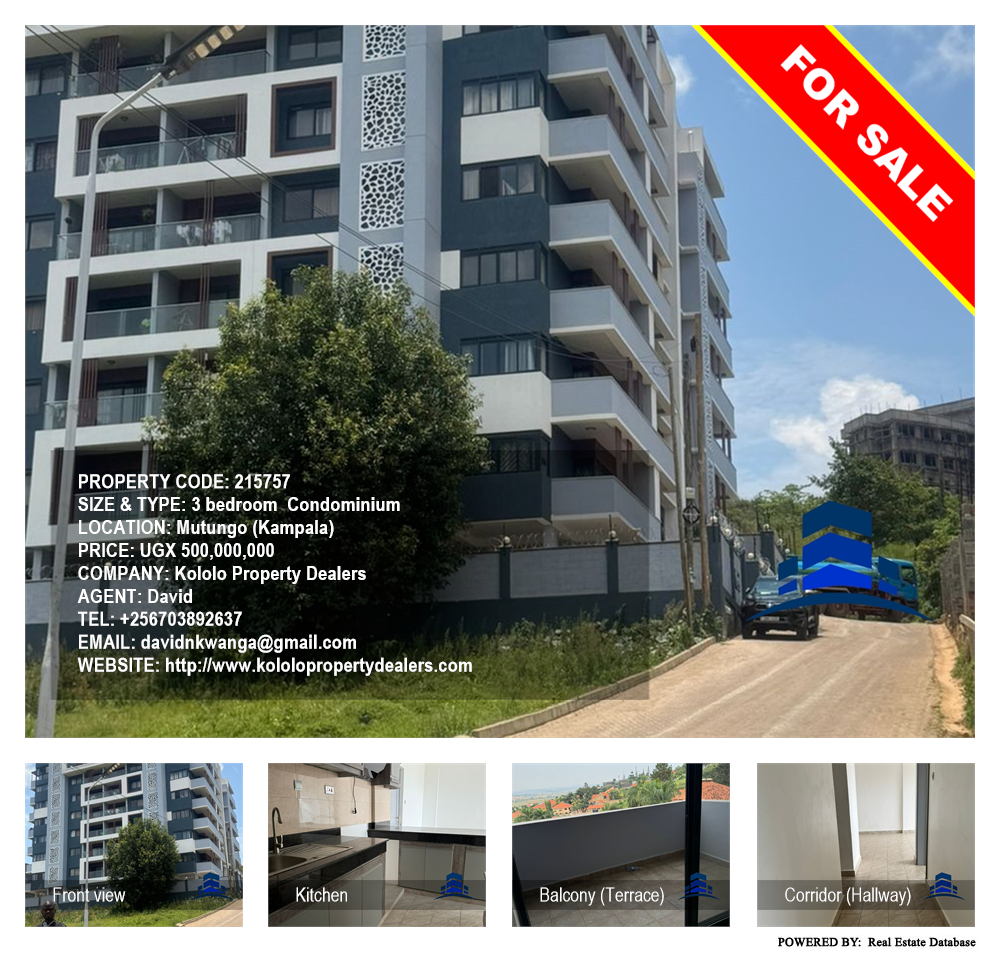 3 bedroom Condominium  for sale in Mutungo Kampala Uganda, code: 215757