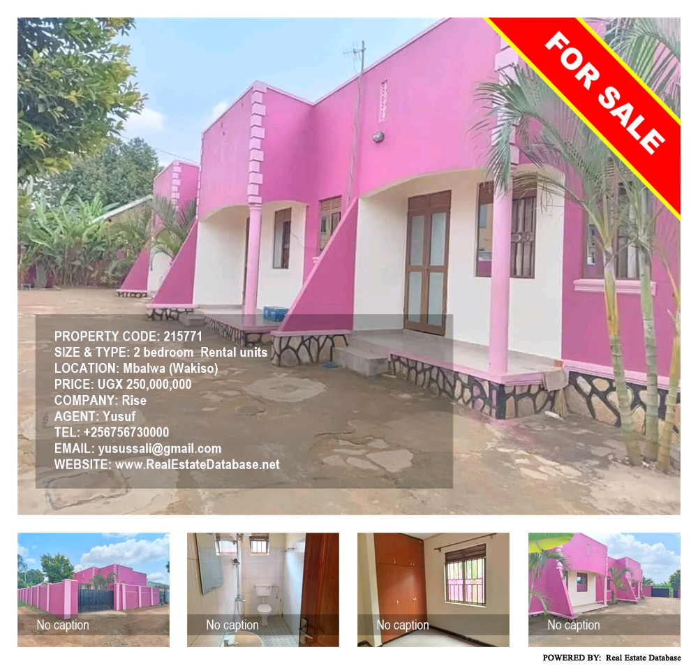 2 bedroom Rental units  for sale in Mbalwa Wakiso Uganda, code: 215771