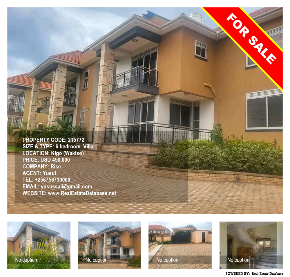 6 bedroom Villa  for sale in Kigo Wakiso Uganda, code: 215772