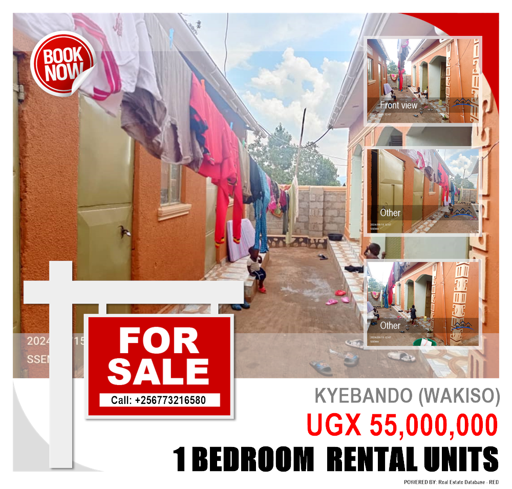 1 bedroom Rental units  for sale in Kyebando Wakiso Uganda, code: 215785