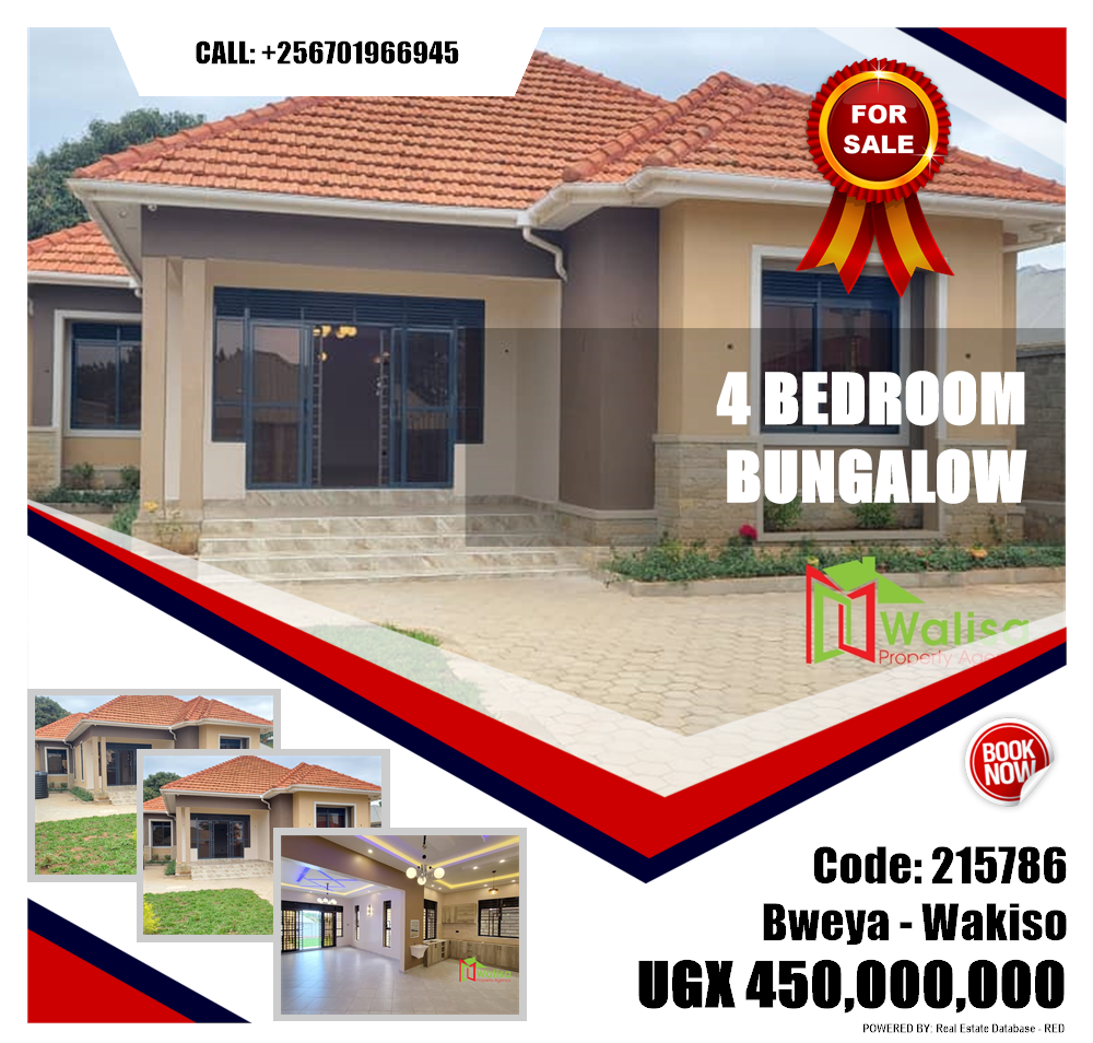 4 bedroom Bungalow  for sale in Bweya Wakiso Uganda, code: 215786