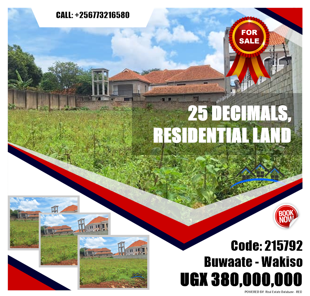 Residential Land  for sale in Buwaate Wakiso Uganda, code: 215792