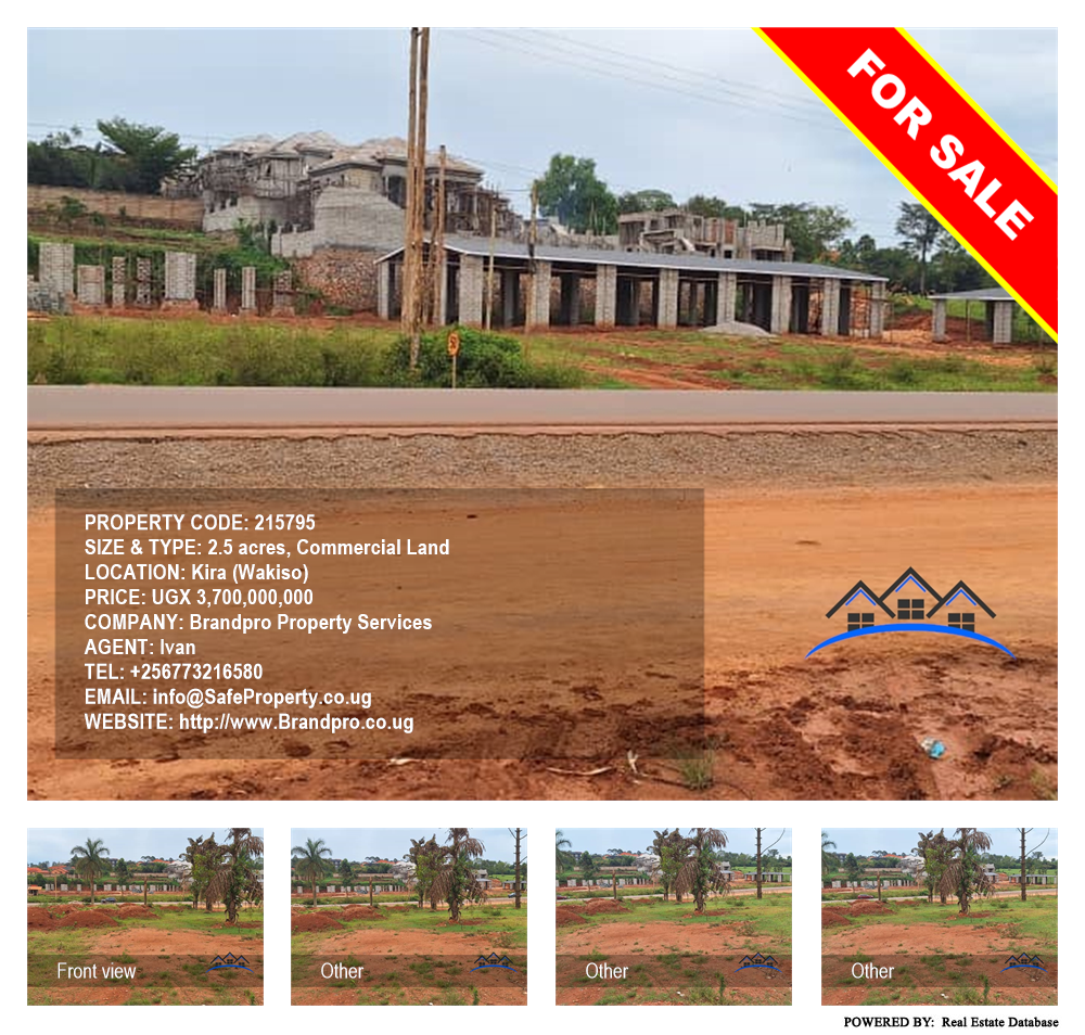 Commercial Land  for sale in Kira Wakiso Uganda, code: 215795