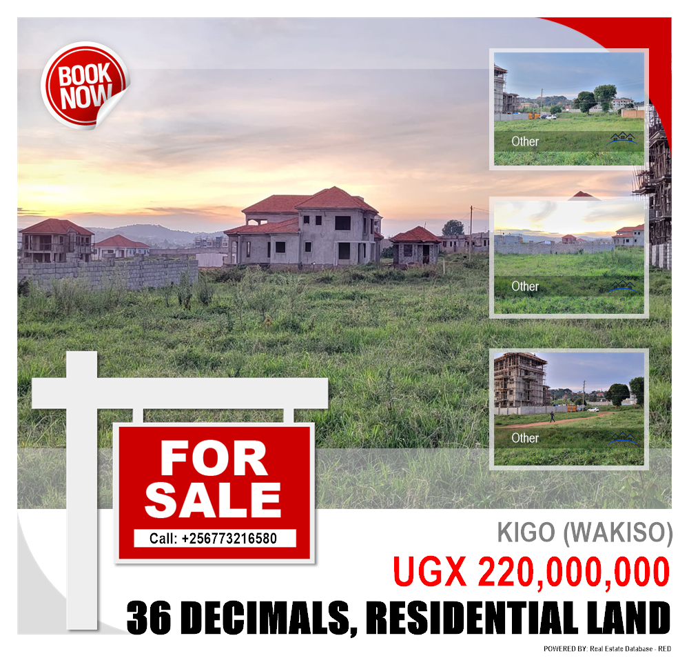 Residential Land  for sale in Kigo Wakiso Uganda, code: 215796